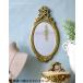  Hal moni aba блокировка Mini зеркало овальный | Gold l Classic . эллипс Mini зеркало * интерьер смешанные товары ширина 12× глубина 1.5× высота 24.5cm