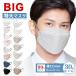  domestic maximum! mask non-woven largish cold sensation solid mask large size men's 3D mask ear pain . not piece packing 30 sheets for adult solid mask wide width 6mm spray prevention ventilation ..