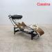 Cassinakasi-na4 CHAISE LONGUE A REGLAGE CONTINU,DURABLE кушетка LC4ru*ko рубин .jie - lako× чёрная кожа 156 десять тысяч 