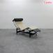 Cassinakasi-na4 CHAISE LONGUE A REGLAGE CONTINU,DURABLE/LC4 кушетка парусина × кожа ru*ko рубин .jie127 десять тысяч 