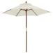 taka show sunshade wood parasol 2.1m beige PAL-21B