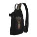 Ykklima Wicca Wiccan Triple Moon Gaia Pattern Sling Backpack Rope Crossbody Shoulder Bag for Men Women Travel Hiking Outdoor Daypack¹͢