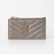  солнечный rolan Париж SAINT LAURENT PARIS кошелек женский карта / ячейка для монет MONOGRAM FRAGMENTS ZIPPERED CARD CASEka Sandra matelasse 607915 AAA44
