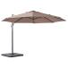  зонт примерно ширина 345× глубина 410× высота 260cm Brown aluminium сборка товар балкон дерево панель веранда ( оплата при получении не возможно )
