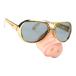  Novelty pig nose sunglasses surface white pig nose fancy dress party in photograph properties 