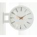  радиоволны двусторонний часы Morden Double Clock A7(WH)