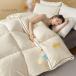  пуховый футон .. белый Duck down 93% зимний .. futon легкий теплый перья futon Gold этикетка ..&.... чувство UP больше количество модель пуховый футон 