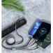 ť֥ 3in1 1.2  iPhone C Type-c ® USB ֥ 3a Micro USB Android Lightning ХХåƥ꡼ ios û 