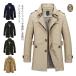  trench coat men's medium height business coat commuting spring coat spring autumn clothes men's fashion coat gentleman clothes light outer thin casual 