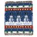 vintage ковер покрывало мульти- покрытие гобелен USA производства Рождество снег ... tree Rug Blanket Christmas 4158