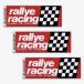rallye racing Rally рейсинг стикер 3 шт. комплект Rally рейсинг american смешанные товары Ame .
