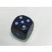 d6 Blue Stars Speckle Dice