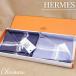  Hermes носовой платок комплект HERMES Handkerchief Set голубой темно-синий мужской хлопок 100% подарок не использовался CH806