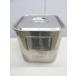 D692* made of stainless steel * angle kitchen pot ( cover attaching ) 27cm Tochigi Utsunomiya used business use kitchen equipment 
