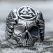 кольцо кольцо мужской Skull череп каркас .kalas амулет аксессуары Vintage серебряный Ora Ora серия нержавеющая сталь 