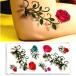  тату-наклейка 3D роза цветок роза ..ROSE корпус наклейка TATOO inserting . татуировка транскрипция водонепроницаемый с подарком 