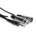 Hosa SRC-204 4m стерео phone мужской -XLR Canon женский /XLR Canon мужской in sa-shon кабель 