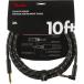  fender Fender Deluxe Series Instrument Cables SL 10' Black Tweed guitar cable guitar shield 