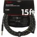  fender Fender Deluxe Series Instrument Cables SL 15' Black Tweed guitar cable guitar shield 