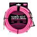  Ernie Ball ERNIE BALL P06083 18' INSTRUMENT CABLE BRAIDED STRAIGHT ANGLE NEON PINK гитара кабель 