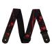 Jackson Splatter Strap Black and Red 2" гитара ремешок 