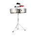 LP LP257-S TITO PUENTE 14" AND 15" TIMBALES Stainless Steel timbales 
