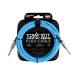 ERNIE BALLa колено мяч EB 6412 FLEX CABLE 10* SS BL 10 футов ( примерно 3 метров ) обе стороны распорка штекер голубой гитара кабель 