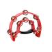  tambourine musical instruments kiktaniKIKUTANI PW-2 Red half month type tambourine 