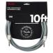 Fender крыло 10 футов Anniversary Instrument Cable Gray SS гитара кабель гитара защита 