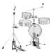 Pearl жемчуг RT-5124CM Rhythm Traveler Light Metal барабан комплект 