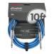 Fender крыло Contour 10ft( примерно 3m) Cable Lake Placid Blue гитара кабель 