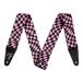 Fender крыло Wavy Checkerboard Polyester Strap Pink гитара ремешок 