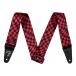 Fender крыло Wavy Checkerboard Polyester Strap Red гитара ремешок 