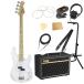  electric bass beginner set LEGEND LPB-Z M WH VOX amplifier attaching introduction 10 point set 