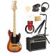  fender Fender Player Mustang Bass PJ MN SSB electric bass VOX amplifier attaching introduction 10 point beginner set 