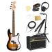 Squierskwaiask тросик Mini Precision Bass LRL 2-Color Sunburst электрический бас VOX усилитель имеется введение 10 пункт начинающий комплект 