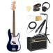 Squierskwaiask тросик Sonic Precision Bass LRL Midnight Blue электрический бас VOX усилитель имеется введение 10 пункт начинающий комплект 