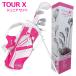 TOUR X Junior Golf комплект старт комплект размер #1 (5-7 лет для ) Golf Club 5шт.@ caddy bag имеется розовый 