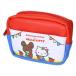 ku.. ....x Hello Kitty cosme сумка мульти- сумка красный x голубой Sanrio 