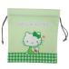 Hello Kitty сумка мешочек M зеленый чай молоко бардачок Sanrio Мали mo craft 