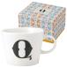  восток . способ ALPHABET MUG initial подарок упаковка кружка алфавит кружка Q MADE IN JAPAN сделано в Японии день рождения gi