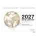 2027Calendar.. настенный календарь 2027 год белый практическое использование сделано в Японии интерьер . мир 9 год календарь New Japan календарь 