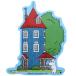  Moomin большой наклейка da ikatto винил стикер Moomin house Северная Европа маленький planet подарок мужчина девочка подарок Valentine 