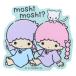  Little Twin Stars kiki&lala товары da ikatto наклейка Sanrio герой герой стикер 