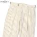 BERWICH[ bell wichi] two плиссировать брюки SCOTCH TS1490 ECRUkli Kett полоса хлопок ecru 