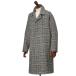 TAGLIATORE[ Tagliatore ] bar цвет пальто SAM 520018Q N1213va- Gin шерсть кашемир Glenn проверка черный × белый × Brown 
