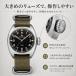 �~���^���[�E�H�b�` �����Y �r���v �p�C���b�g�E�H�b�` �N�H�[�c�� 36mm ������ SEIKO VH31 �T�t�@�C�A�K���X 20�C���h�� NATO�x���g �J�[�L STEELFLIER SF745 �֘A�摜4