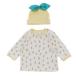  baby одежда * нижнее белье " Ocean &amp; ground " La stella/la Stella / фрукты CAP& футболка подарок BOX комплект желтый (YE)