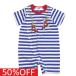  распродажа [50%OFF] baby одежда * нижнее белье " X-girl stage z"ki Lucky узор короткий рукав комбинезон голубой (51)
