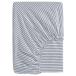 IKEA Ikea box простыня белый голубой / полоса semi single 80x200 cm m70615694 SOLFIBBLAsorufibla